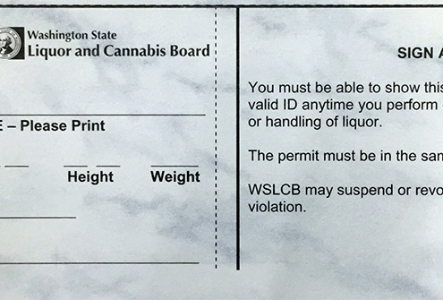 MAST Class 13 Alcohol Server Permit